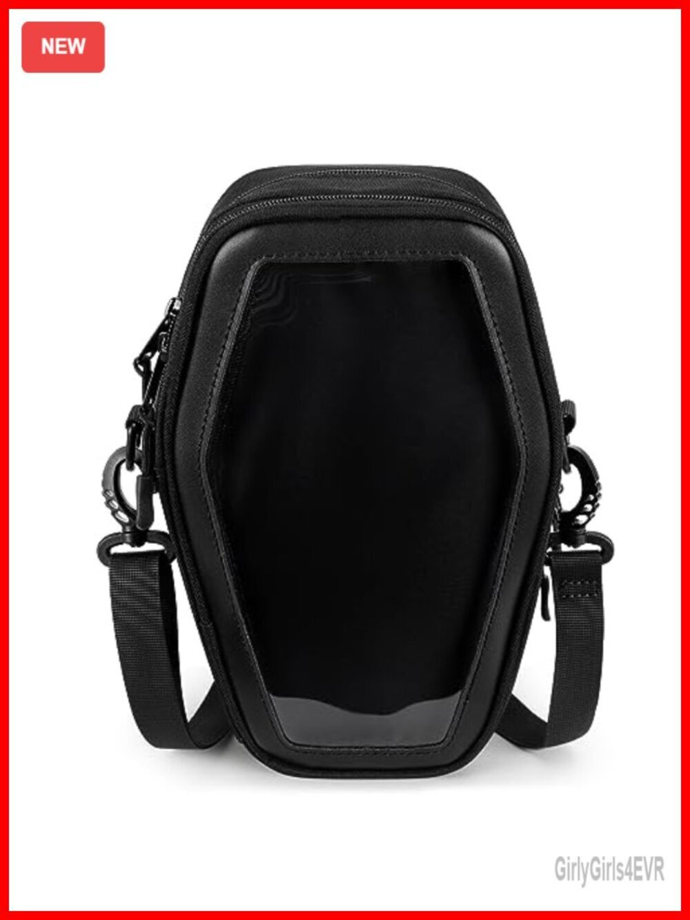 Coffin Ita Purse with Insert Crossbody Bag Gothic Halloween